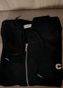 Men's Black Zip-Up Hoodie
