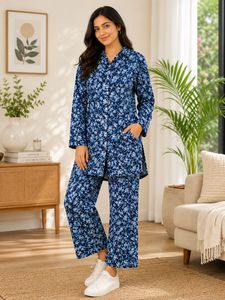 Blue Floral cordset