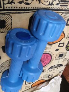 Blue Dumbbell Set
