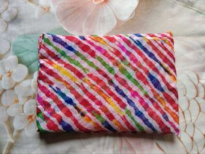 Vibrant Striped Saree