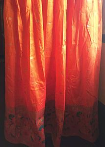 Elegant Orange Ethnic Gown