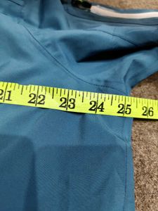 Blue Hooded Outdoor Jacket