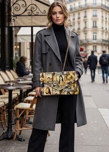 Vogue Magazine Print Clutch Bag