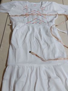 Kurti Frock Style Pure White