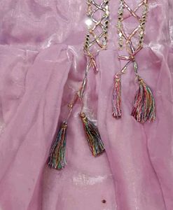 Lavender Kurta Set with Purple Skirt