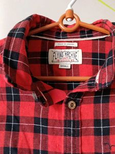 Flying Machine Red Plaid Shirt