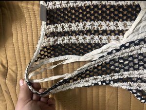 ZARA Knit Boho Striped Tank Top