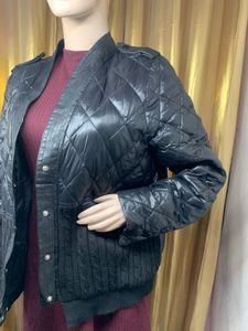 Stylish Black Quilted Jacket