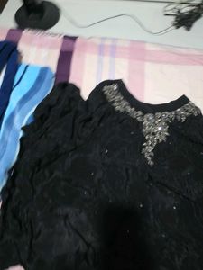 Black Embellished co ord set