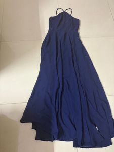 Elegant Navy Blue Maxi Dress