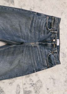 Zara Blue Wash Straight Leg Jeans