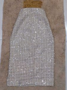 korean Sparkling Sequined Ethnic Skirt.