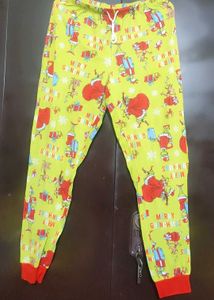 Green🟢 Lower Pyjama Red Cartoon Print 30 Waist