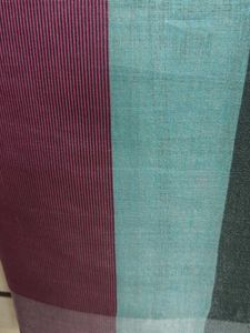 Elegant Striped Linen Saree
