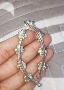 Sparkling Floral Ear Climbers