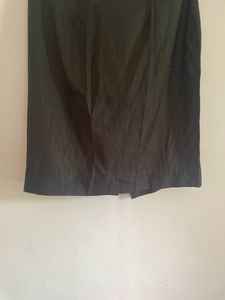 Classic Black A-Line Midi Skirt