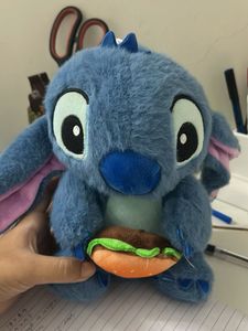Cute Stitch Plush Toy with Burger