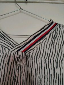 Striped Button-Up Top