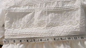 Elegant White Cotton Dress