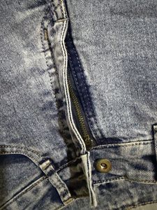 Washed straight leg Denim Jeans