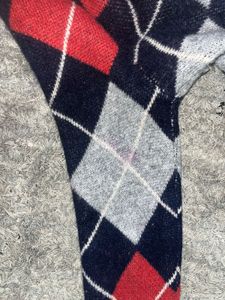 Vintage Argyle Wool Cardigan – Classic Preppy Knit