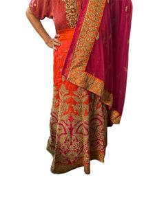 Shaded Lehenga Full Set