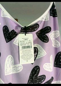 Cute Heart Print Nightdress
