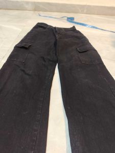 Black baggy cargo Pants