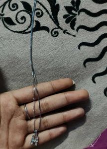 Silver Letter Pendant Necklace( h )