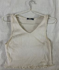 Ribbed V-Neck Tank Top