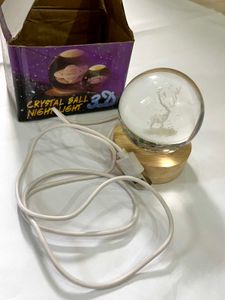 Crystal Ball Deer Night Light