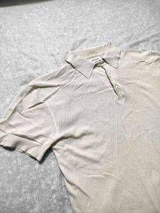 🤍 Minimalist Luxe Polo T-Shirt | Effortlessly Tim
