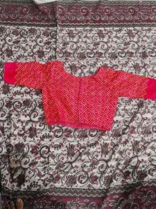 Vibrant Red Ethnic Blouse