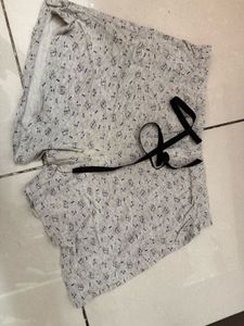 Cute Floral Print Sleep Shorts