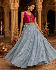 Embroidered Lehenga Choli Set
