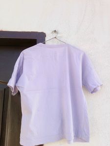 Here &amp; NOW Women Lavender T Shirt