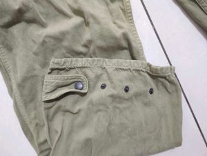 Zara Woman Olive Linen Blend Pants 💚