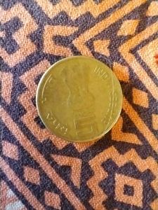 5 rupees coin 1000 yrs of Brihadeeswarar temp