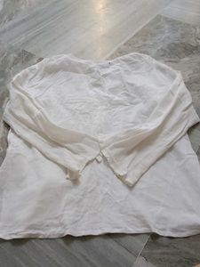 White Embroidered Kurta