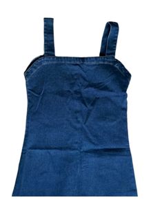 Denim Sleeveless A-Line Dress