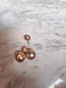 Elegant Pearl Double Ball Earrings