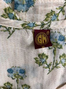 Floral Cream Print Kurta