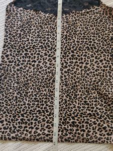 M&amp;S Leopard Print Cami Top with Lace Trim