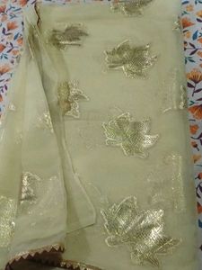 new organza saree with blouse