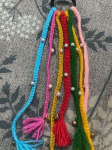 Boho Braided Hair Tie with Beads &amp; Bells