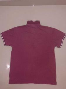 Burgundy red polo T-shirt
