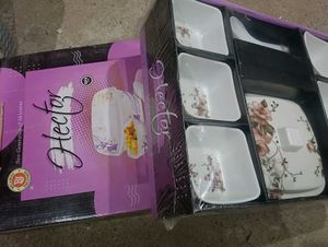 Floral Serving Bowl Set with Spoon