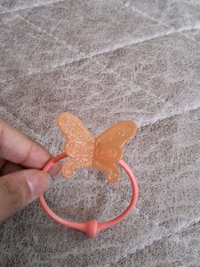 Cute glitter butterfly bracelet/hair-tie🧡✨️