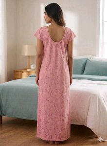 Pink Floral Nightgown