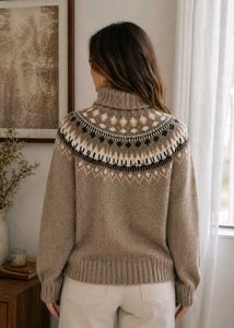 Cozy Fair Isle Turtleneck Sweater